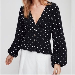 Aritzia Wilfred Prairie Blouse Small